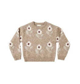 Rylee + Cru LLC ASPEN SWEATER FAWN FLOWER