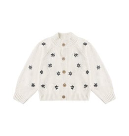 Rylee + Cru LLC TULIP CARDIGAN MIDNIGHT DAISY NATURAL