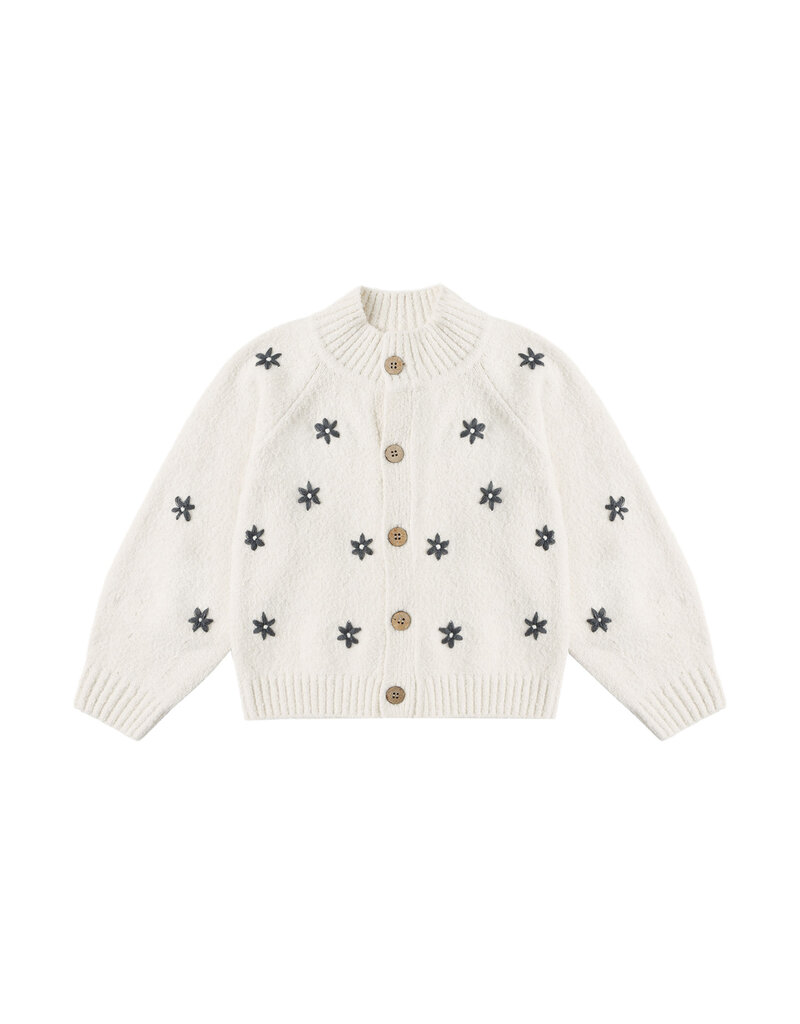 Rylee + Cru Inc. TULIP CARDIGAN MIDNIGHT DAISY NATURAL