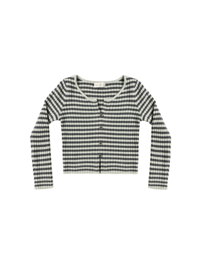 Rylee + Cru Inc. LONG SLEEVE KNIT TEE MIDNIGHT STRIPE