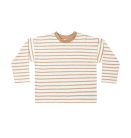 Rylee + Cru LLC CAMDEN LONG SLEEVE TEE FAWN STRIPE