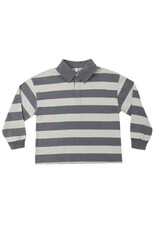 Rylee + Cru Inc. RUGBY POLO SAGE STRIPE
