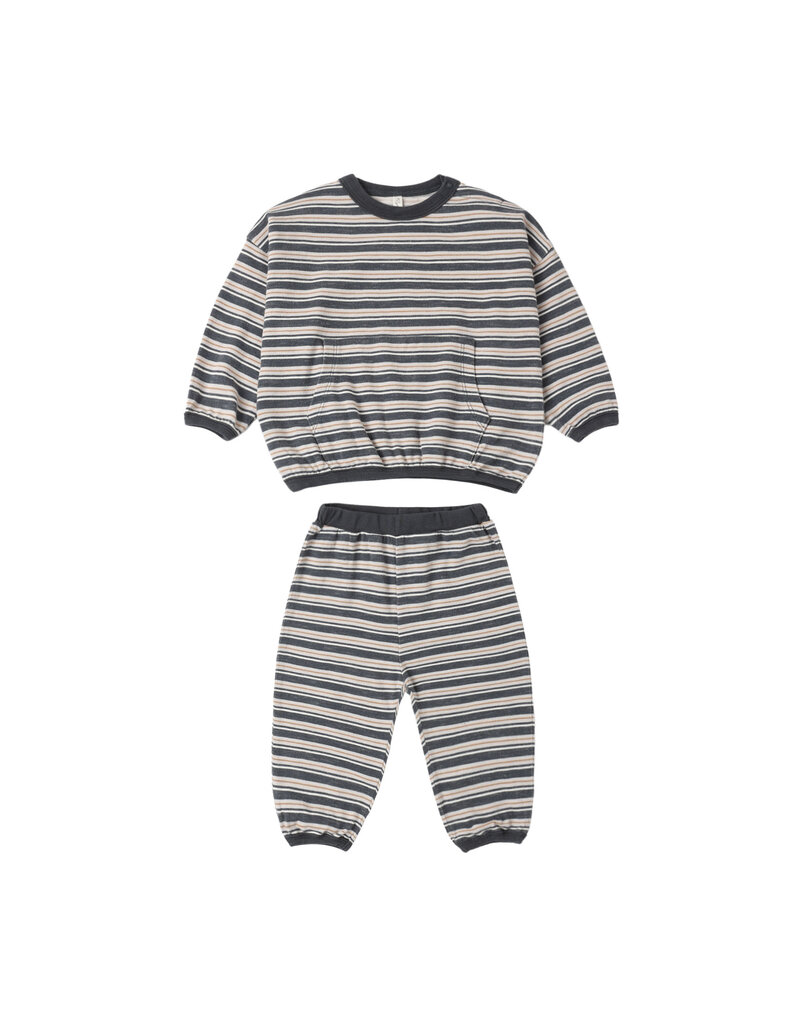 Rylee + Cru Inc. RELAXED SET BLUE STRIPE