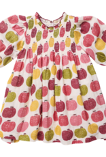 Pink Chicken girls puff sleeve stevie- pink delicious apples