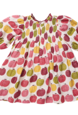 Pink Chicken girls puff sleeve stevie- pink delicious apples