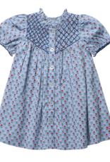 Pink Chicken girls lucia dress - light blue carnation