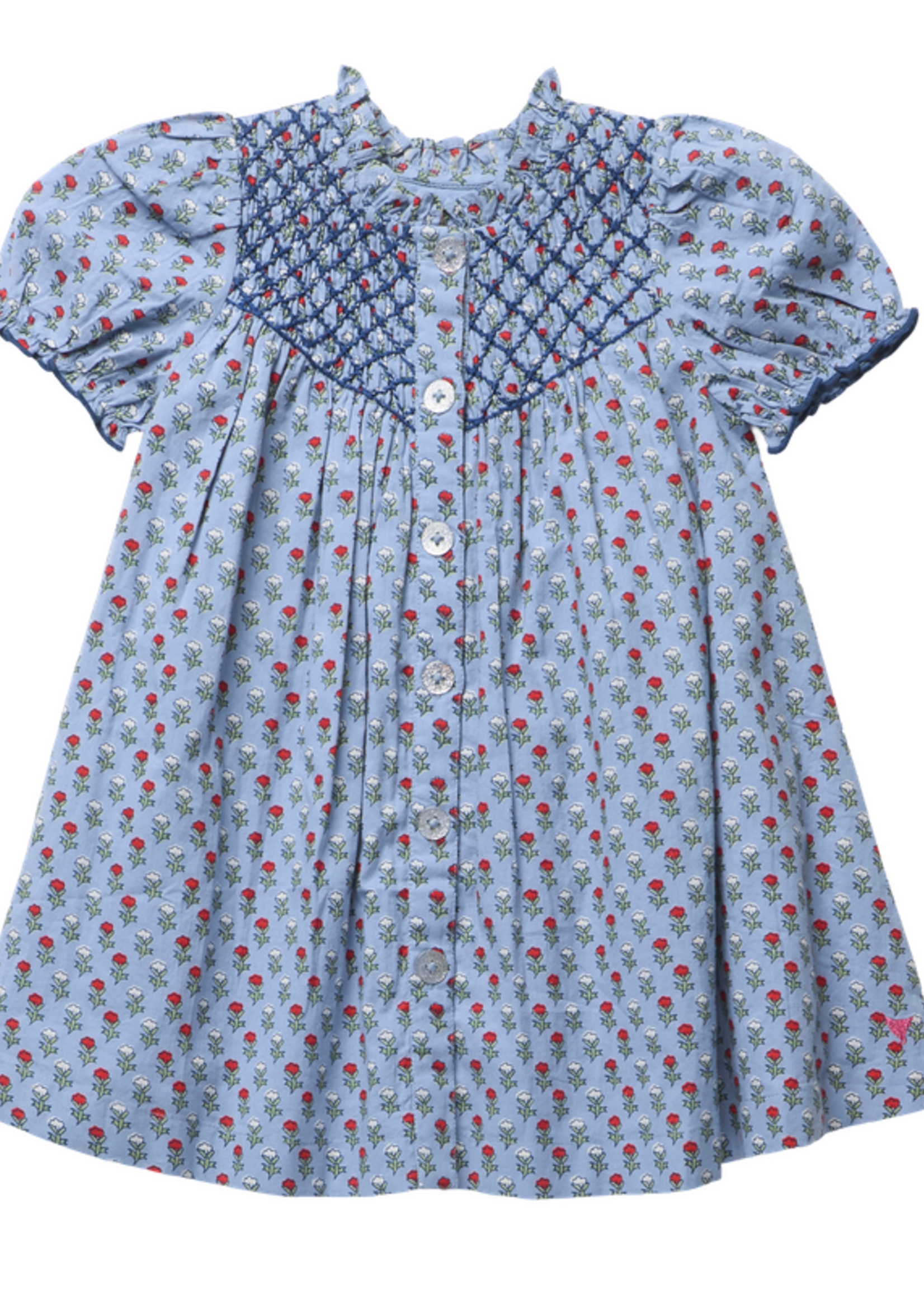 Pink Chicken girls lucia dress - light blue carnation