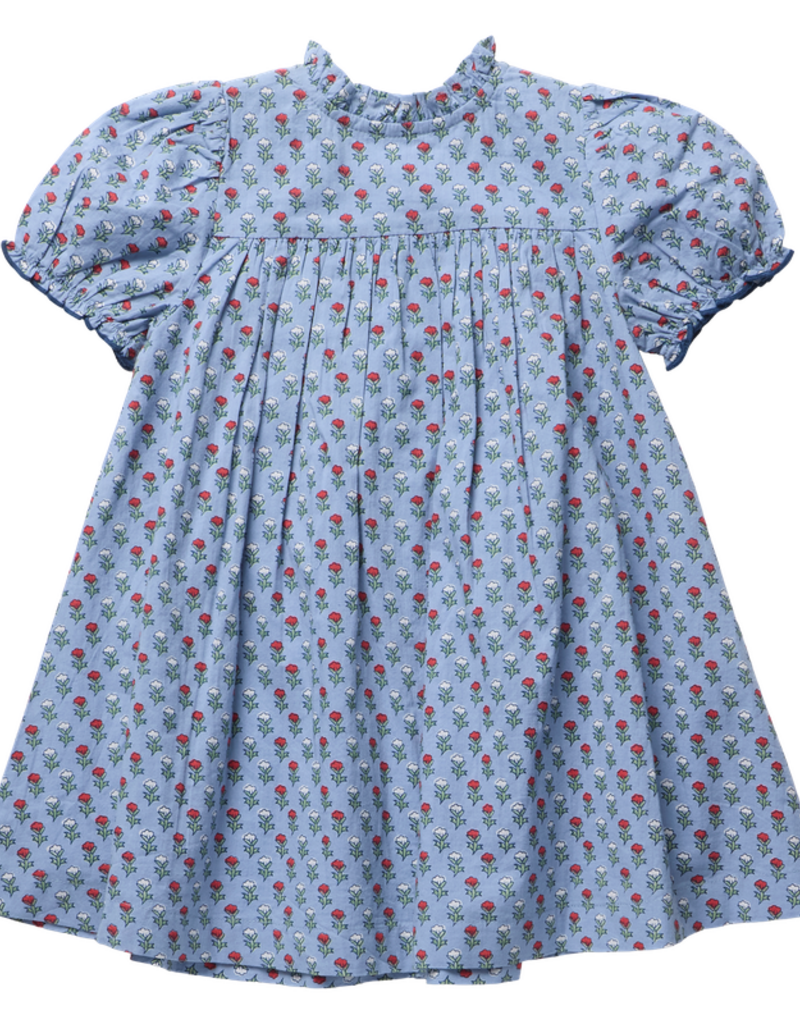 Pink Chicken girls lucia dress - light blue carnation