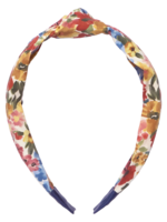 Pink Chicken holly headband - watercolor meadow