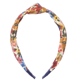 Pink Chicken holly headband - watercolor meadow