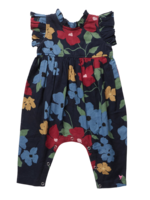 Pink Chicken baby girls jennifer jumper - navy hibiscus floral