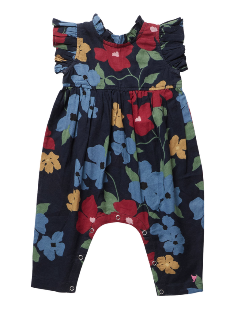 Pink Chicken baby girls jennifer jumper - navy hibiscus floral