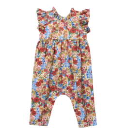 Pink Chicken baby girls jennifer jumper - watercolor meadow