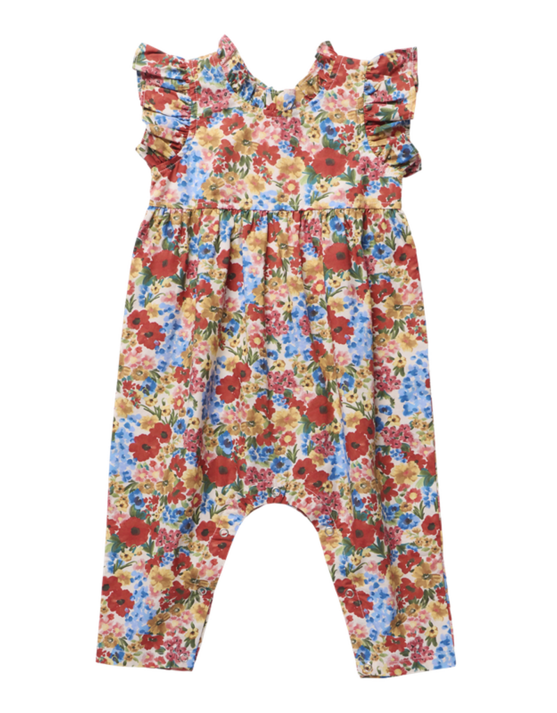 Pink Chicken baby girls jennifer jumper - watercolor meadow