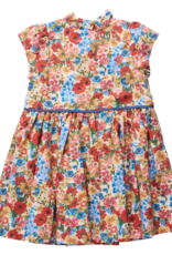 Pink Chicken girls fatima dress - watercolor meadow