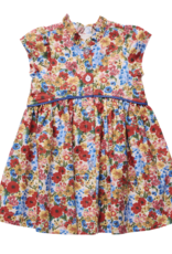 Pink Chicken girls fatima dress - watercolor meadow