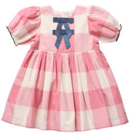 Pink Chicken girls hermione dress - pink checks