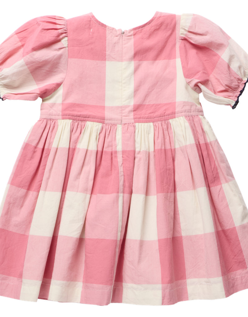 Pink Chicken girls hermione dress - pink checks
