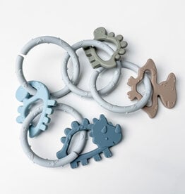 Calla & Friends Dino Rings Silicone Teether