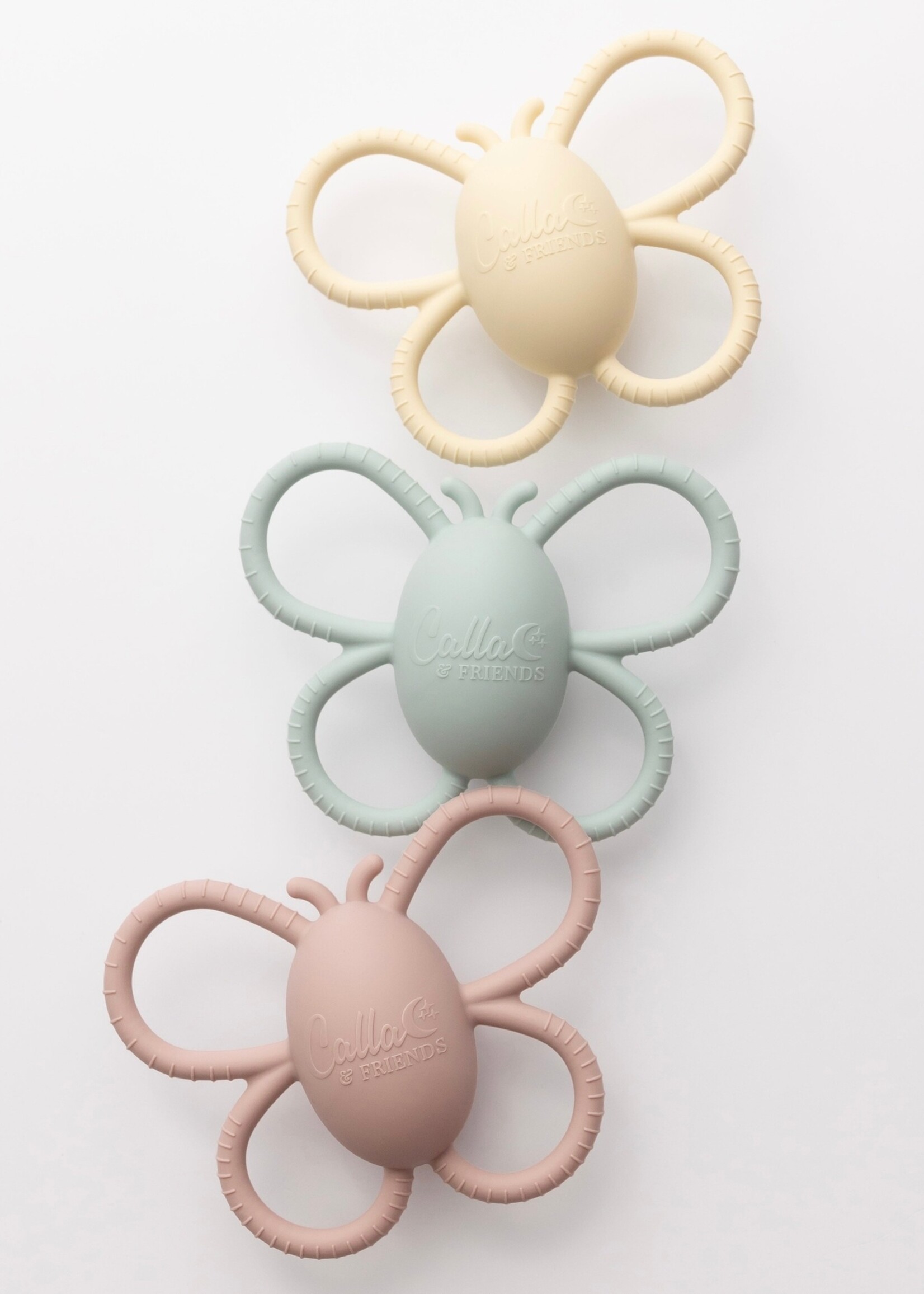 Calla & Friends Garden Party Collection  Butterfly Rattle Teether