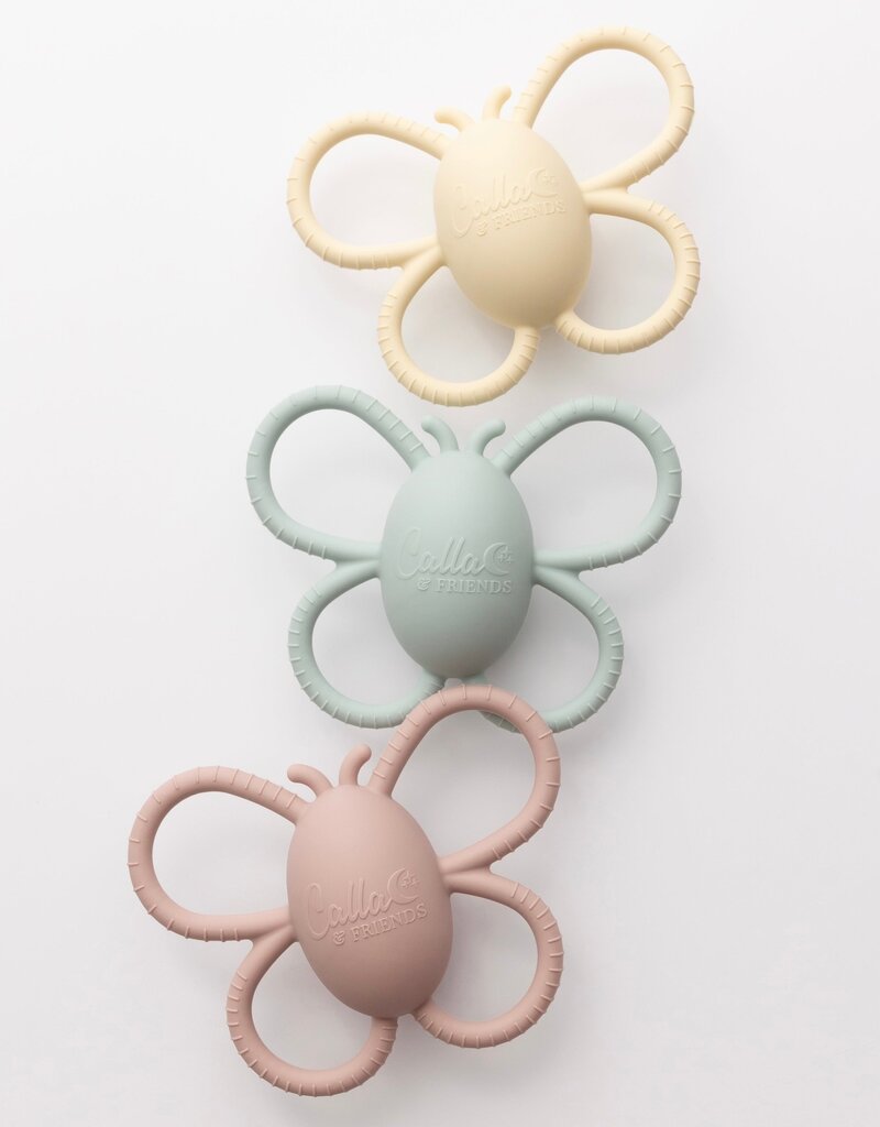Calla & Friends Garden Party Collection  Butterfly Rattle Teether