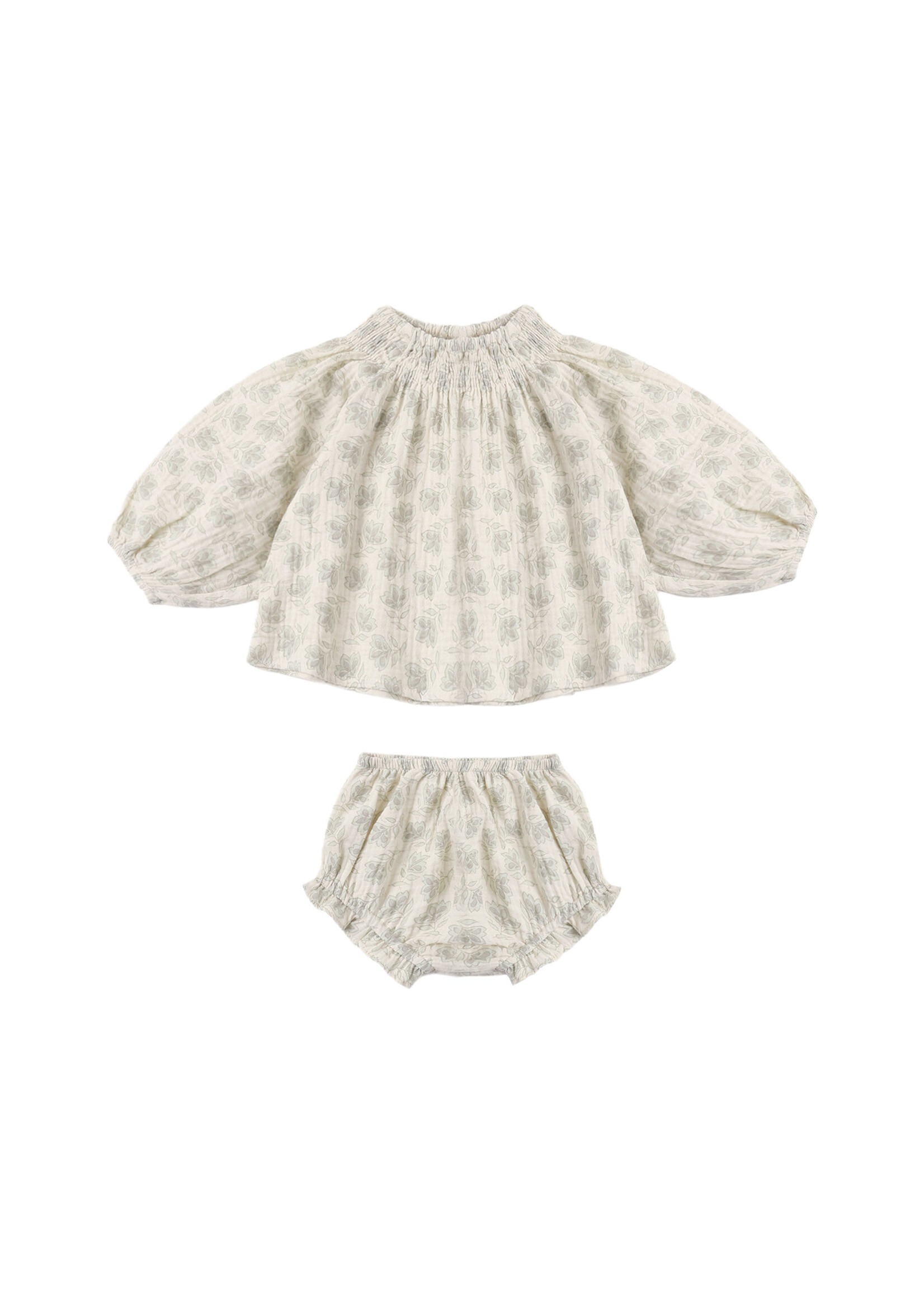 Rylee + Cru LLC QUINCY SET GREEN IRIS NATURAL
