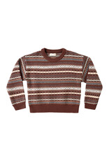 Rylee + Cru Inc. ASPEN SWEATER MULBERRY MULTI-STRIPE