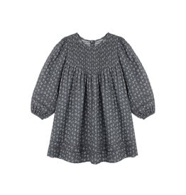 Rylee + Cru LLC SELENE DRESS HEART DITSY MIDNIGHT