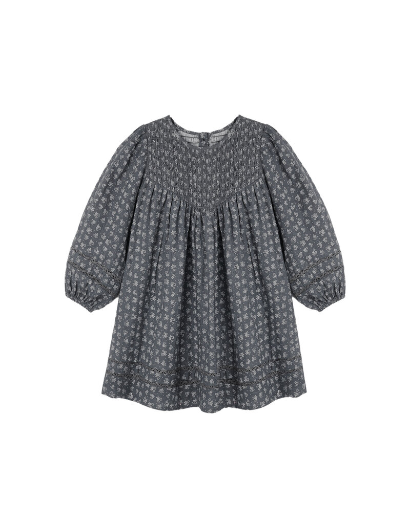 Rylee + Cru Inc. SELENE DRESS HEART DITSY MIDNIGHT
