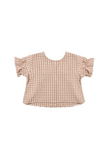 Rylee + Cru Inc. FRANCIE BLOUSE FAWN GINGHAM