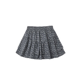 Rylee + Cru Inc. TIERED MINI SKIRT HEART DITSY MIDNIGHT