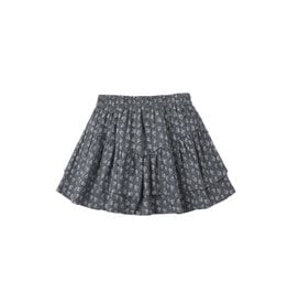 Rylee + Cru LLC TIERED MINI SKIRT HEART DITSY MIDNIGHT