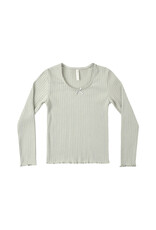 Rylee + Cru Inc. RIBBED LONG SLEEVE SAGE