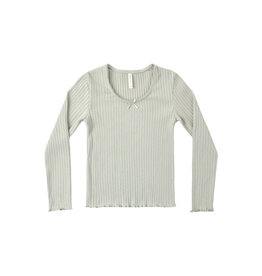 Rylee + Cru Inc. RIBBED LONG SLEEVE SAGE