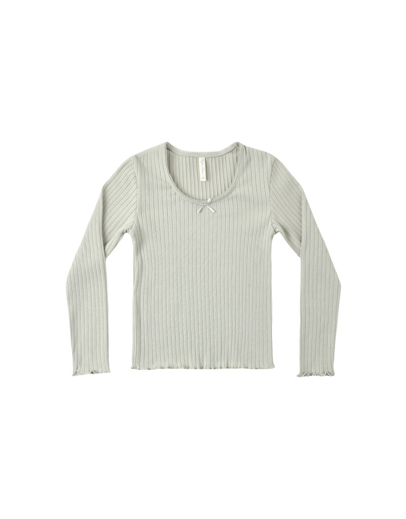 Rylee + Cru Inc. RIBBED LONG SLEEVE SAGE