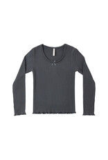 Rylee + Cru Inc. RIBBED LONG SLEEVE MIDNIGHT