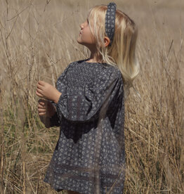 Rylee + Cru LLC SELENE DRESS HEART DITSY MIDNIGHT