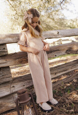 Rylee + Cru Inc. WIDE LEG PANT FAWN GINGHAM