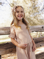 Rylee + Cru LLC FRANCIE BLOUSE FAWN GINGHAM