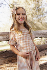 Rylee + Cru Inc. FRANCIE BLOUSE FAWN GINGHAM