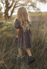 Rylee + Cru Inc. CAMILLE DRESS MIDNIGHT PLAID