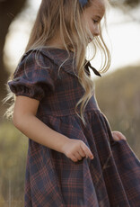 Rylee + Cru Inc. CAMILLE DRESS MIDNIGHT PLAID
