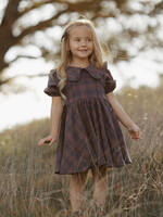 Rylee + Cru LLC CAMILLE DRESS MIDNIGHT PLAID