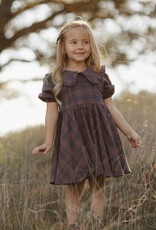 Rylee + Cru Inc. CAMILLE DRESS MIDNIGHT PLAID