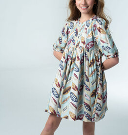 Briton Court EVA DRESS FALLING LEAVES