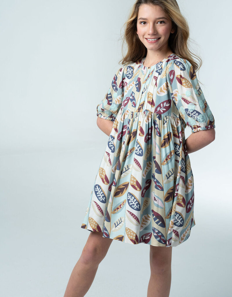 Briton Court EVA DRESS FALLING LEAVES