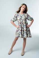 Briton Court EVA DRESS FALLING LEAVES