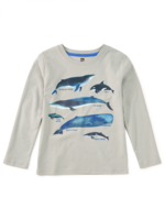 Tea Collection WHALE DISCOVERY GRAPHIC TEE MICA