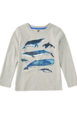 Tea Collection WHALE DISCOVERY GRAPHIC TEE MICA