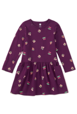 Tea Collection LONG SLEEVE POCKET DRESS MIDNIGHT POSY